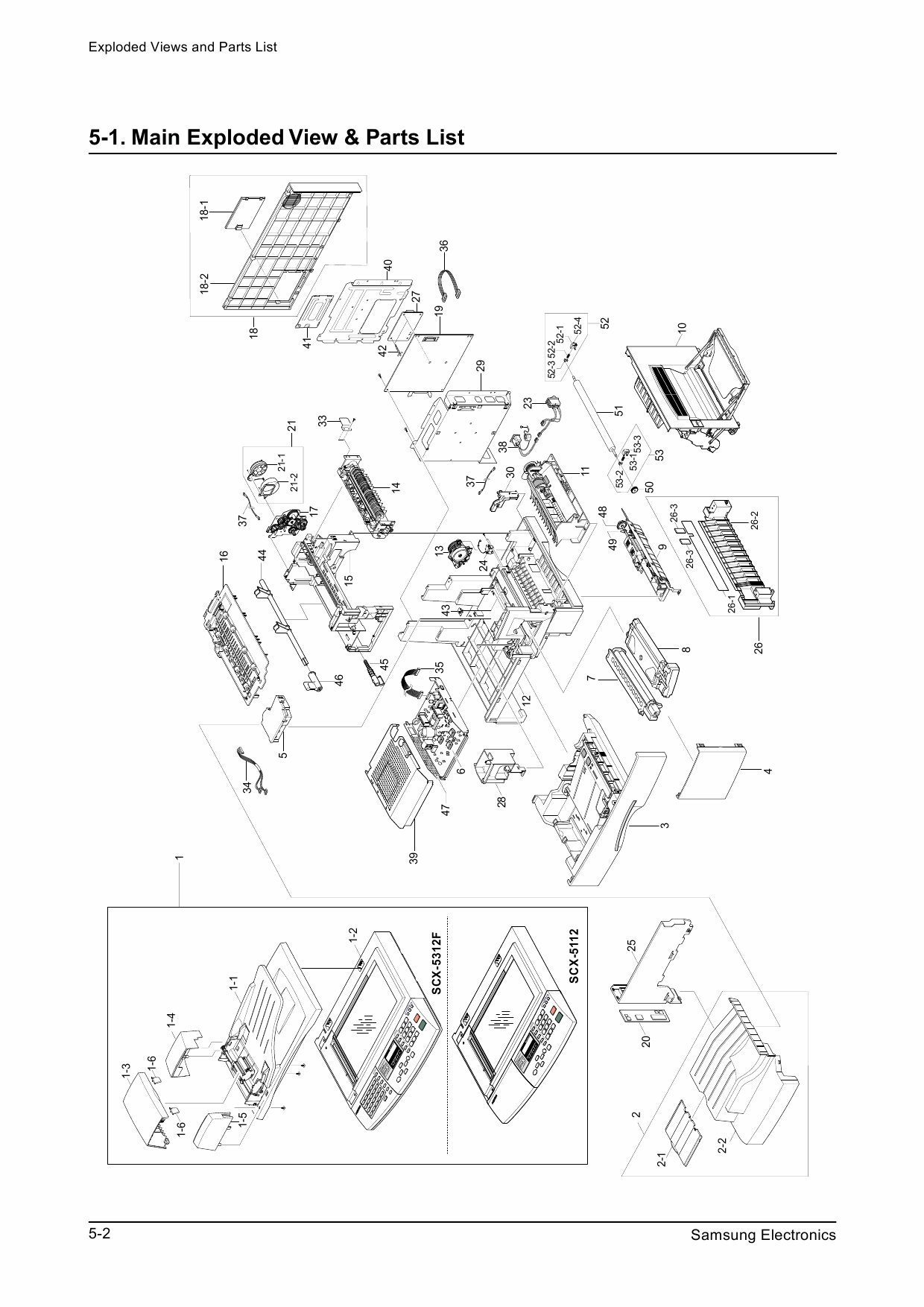 Samsung Digital-Laser-MFP SCX-5312F 5112 Parts and Service Manual-4